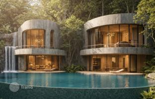Unique villa with a waterfall and pool in Bantay, Koh Samui, Thailand for $674,000