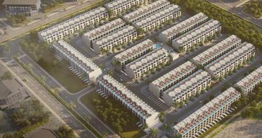 55 new objects in residential complex Reportage Village Khalifa City in Khalifa City