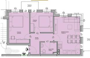 2-bedroom apartment 81 m² in Chernomorets for 112,000 €