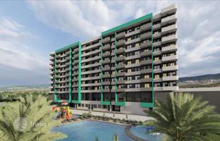 New residence with a swimming pool and an underground parking at 550 meters from the sea, Mersin, Turkey for From 3,332,000 TRY