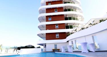 New residence with a swimming pool at 80 meters from the beach, Larnaca, Cyprus