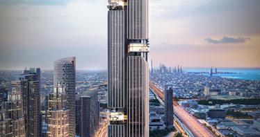 New apartments in the elite skyscraper DNWT Residences, Business Bay area, Dubai, UAE