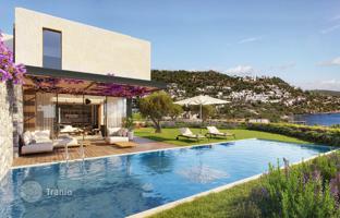 New complex of villas with a private beach, swimming pools and a spa center, Bodrum, Turkey. Price on request