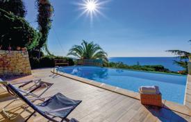 Villa with a swimming pool and a panoramic view of the sea at 600 meters from the beach, Ventimiglia, Italy for 2,900 € per week