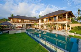 Luxury villa with a panoramic view of the ocean and a swimming pool, Candidasa, Bali, Indonesia for 5,100 € per week