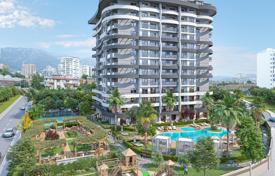 New residence with swimming pools, an aquapark and a conference room, 700 meters from the sea, Alanya, Turkey for From $204,000