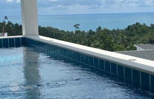 Apartment with a swimming pool and a view of the sea near the beach, Lamai, Samui, Thailand for $206,000
