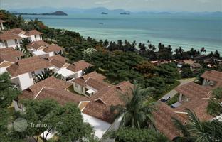 Gated complex of villas with swimming pools at 400 meters from the coast, Samui, Thailand for From $358,000