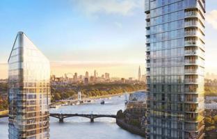 Two-bedroom apartment in a riverside residence with a swimming pool and a wellness club, in the prestigious district of Chelsea, London, UK for £1,945,000