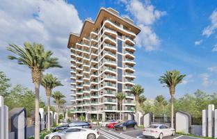 New residence with swimming pools and around-the-clock security at 600 meters from the beach, Mahmutlar, Turkey for From 19,935,000 TRY