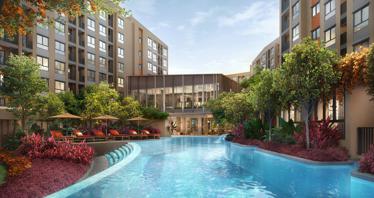 Modern residential complex of furnished flats with a swimming pool and garden in Kathu, 10 minutes to Phuket centre, Thailand