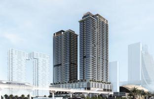 New residence Avenue Park Towers with swimming pools and a park close to a metro station and the international airport, Wasl 1, Dubai, UAE for From $577,000