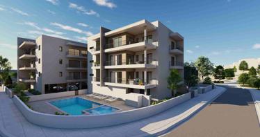 New sea view residence with a swimming pool in the center of Paphos, Cyprus
