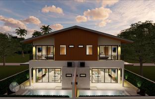 Complex of two furnished townhouses with swimming pools, Maenam, Samui, Thailand for From $196,000