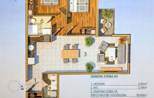 2-bedroom apartment 67 m² in Bar city for 130,000 €
