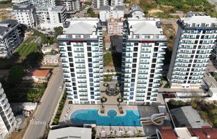 Residential complex with swimming pools, a water park and a garden, Alanya, Turkey for From 6,053,000 TRY