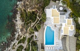 Luxury villa with a helipad on the first line from the sea in Agios Lazaros, Mykonos, Aegeanislands, Greece for 3,000 € per week