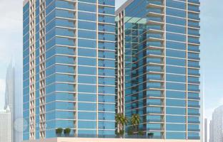 Luxury high-rise residence Gulfa Tower with a swimming pool and a garden at 300 meters from the beach, Ajman, UAE for From $152,000