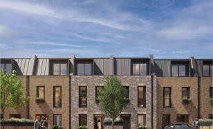 Townhouses with private small gardens in a new riverside residential complex, Twickenham, London, UK for From £1,143,000
