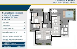 3-room apartment 100 m² in Larnaca for 630,000 €