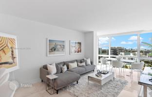 2-bedroom apartments in condo 124 m² in Miami Beach for $1,185,000
