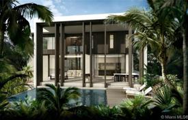 Modern villa with a backyard, a swimming pool, a relaxation area, a terrace and a garage, Miami Beach, USA for $5,500,000