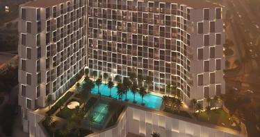 New project Binghatti Cullinan with a swimming pool in the prestigious area of Al Jadaf, Dubai, UAE
