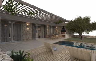 Spacious houses with swimming pools and terraces, overlooking the sea and green hills, Loutraki, Crete, Greece for From 330,000 €