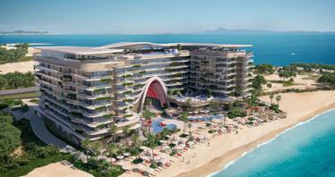 Unique beachfront residence with a hotel, a swimming pool and a spa, Ras Al Khaimah, UAE