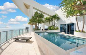 Snow-white three-level apartment with a swimming pool by the ocean in Hollywood, Florida, USA for $7,950,000
