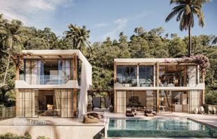 Complex of stylish villas with swimming pools and a view of the sea, Samui, Thailand for From $557,000