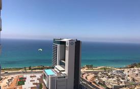 Bright apartment with a terrace and sea views in a bright residence, near the beach, Netanya, Israel for $640,000