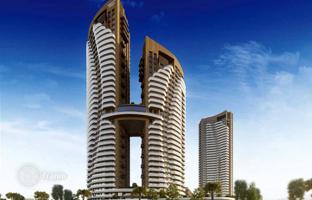 High-rise residence with a panoramic view, swimming pools and a conference room, 720 meters from the sea, Izmir, Turkey for From 23,079,000 TRY