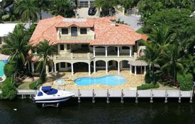 Magnificent villa with a backyard, a swimming pool, a terrace and three garages, Fort Lauderdale, USA for $3,995,000