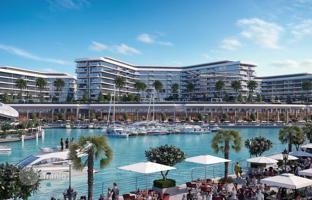 New Yachtside Marina Residences at Siniya Island with swimming pools and restaurants close to a yacht club and a mall, Umm Al Quwain, UAE for From $386,000