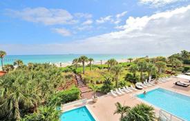 Furnished two-bedroom apartment with views of the ocean and swimming pools in Miami Beach, Florida, USA for $2,000,000