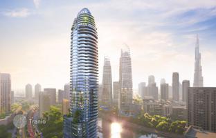 New high-rise Altitude Residence with swimming pools on the bank of the canal, Business Bay, Dubai, UAE for From $908,000