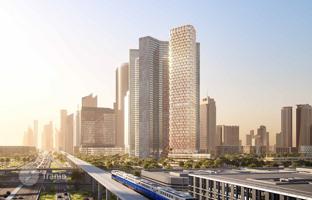 New high-rise One B Tower with a swimming pool, lounge areas and a co-working area, Al Quoz, Dubai, UAE for From $681,000