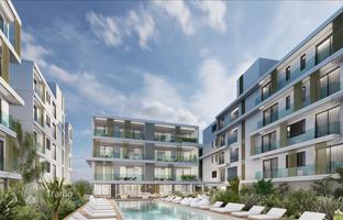 New residence with swimming pools, a restaurant and a co-working area in a tourist area of Paphos, Cyprus for From 465,000 €