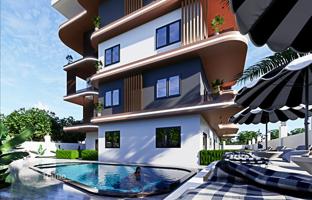 New low-rise residence with swimming pools close to Gazipasa Airport, Antalya, Turkey for From 6,663,000 TRY