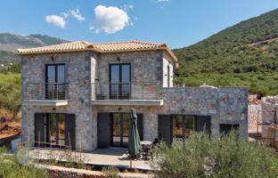New turnkey two-storey house with a sea view in Messinia, Peloponnese, Greece for 320,000 €
