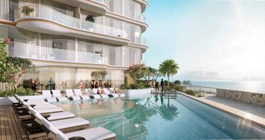 Penthouse in the new residence Beach Walk 4 with a swimming pool, panoramic views and an access to the beach, Dubai Islands, Dubai, UAE