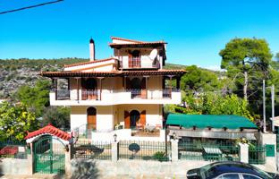 Furnished four-level villa with a garden and a barbecue area in Corinthia, Greece for 290,000 €