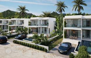 New complex of villas with swimming pools, 12 minutes walk from Choeng Mon Beach, Samui, Thailand for From $415,000