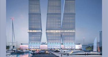 New W Residences with a swimming pool, a spa center and a direct access to the yacht club, Dubai Harbour, Dubai, UAE