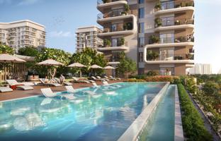 New project with swimming pools, gardens and wellness areas, Yas Island, Abu Dhabi, UAE for From $871,000
