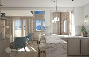 New apartment with a panoramic view, Huez, France for 685,000 €
