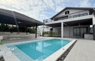 New furnished villa with a pool, parking and partial sea view, Choeng Mong, Koh Samui, Thailand for $418,000
