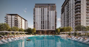 New Park Lane Residence with a swimming pool and green areas, Dubai Hills, Dubai, UAE