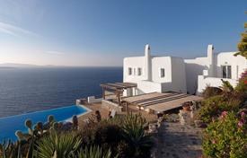 Two villas in traditional Cycladic style overlooking the sea, Ornos, Mykonos, Aegean Islands, Greece for 17,700 € per week